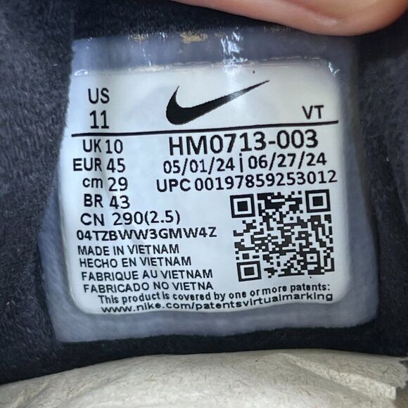 Nike Lunar Roam running shoes Mens 11 Black Smoke Grey Laser Orange NEW in Box - Picture 10 of 12